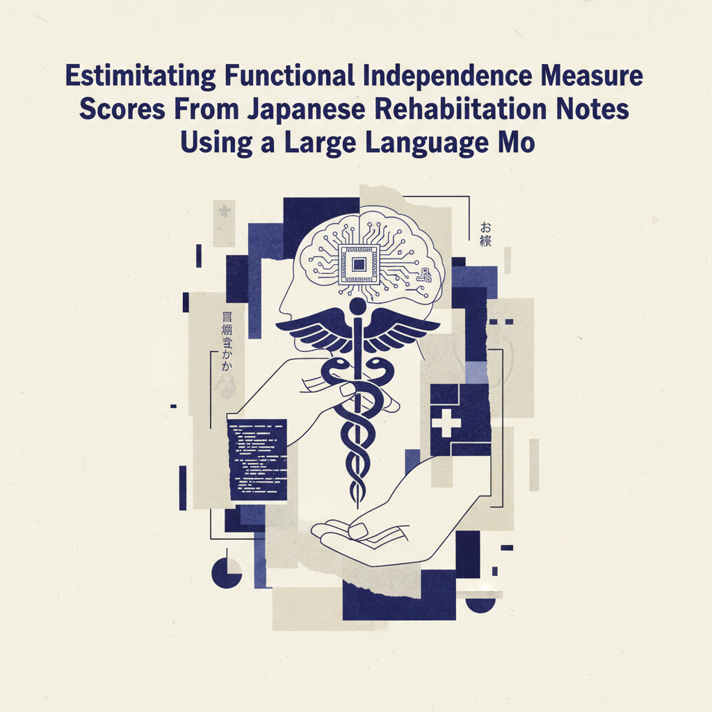 Estimating Functional Independence Measure Scores From Japanese Rehabilitation Notes Using a Large Language Mo